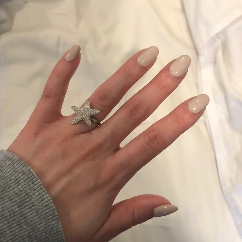 Silver Starfish Ring